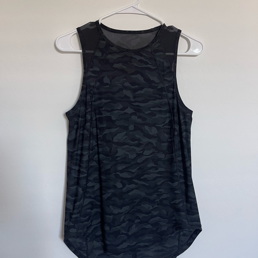 Lululemon Tank Black Camouflage